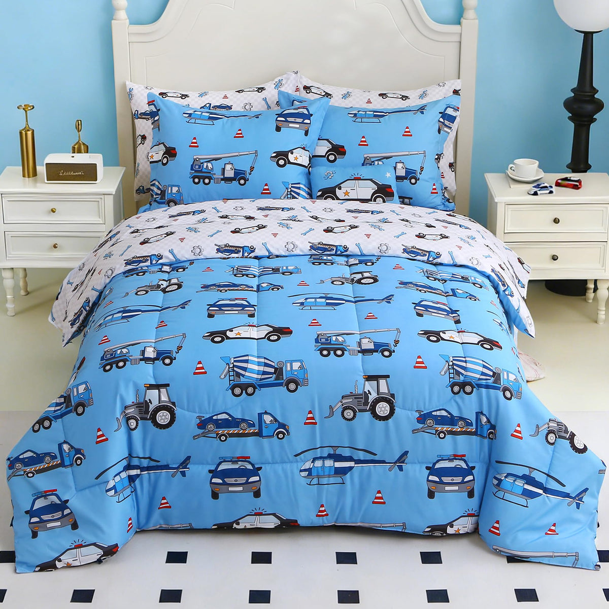 Mooreeke Kids Twin Comforter Sets for Girls 6 Pieces Pink Unicorn Bedding Set for Teens Soft Microfiber Kids Bed in A Bag with Comforter, Sheet Set, Shams and Decorative Toy Pillow All Season