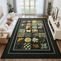 Tepook 4x6 Area Rugs for Living Room, Washable Large Geometric Bedroom Rug