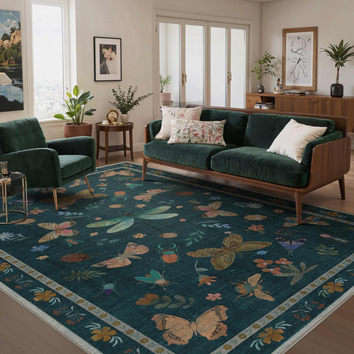 Rugxara Grey 5x7 Area Rugs for Bedroom & Living Room