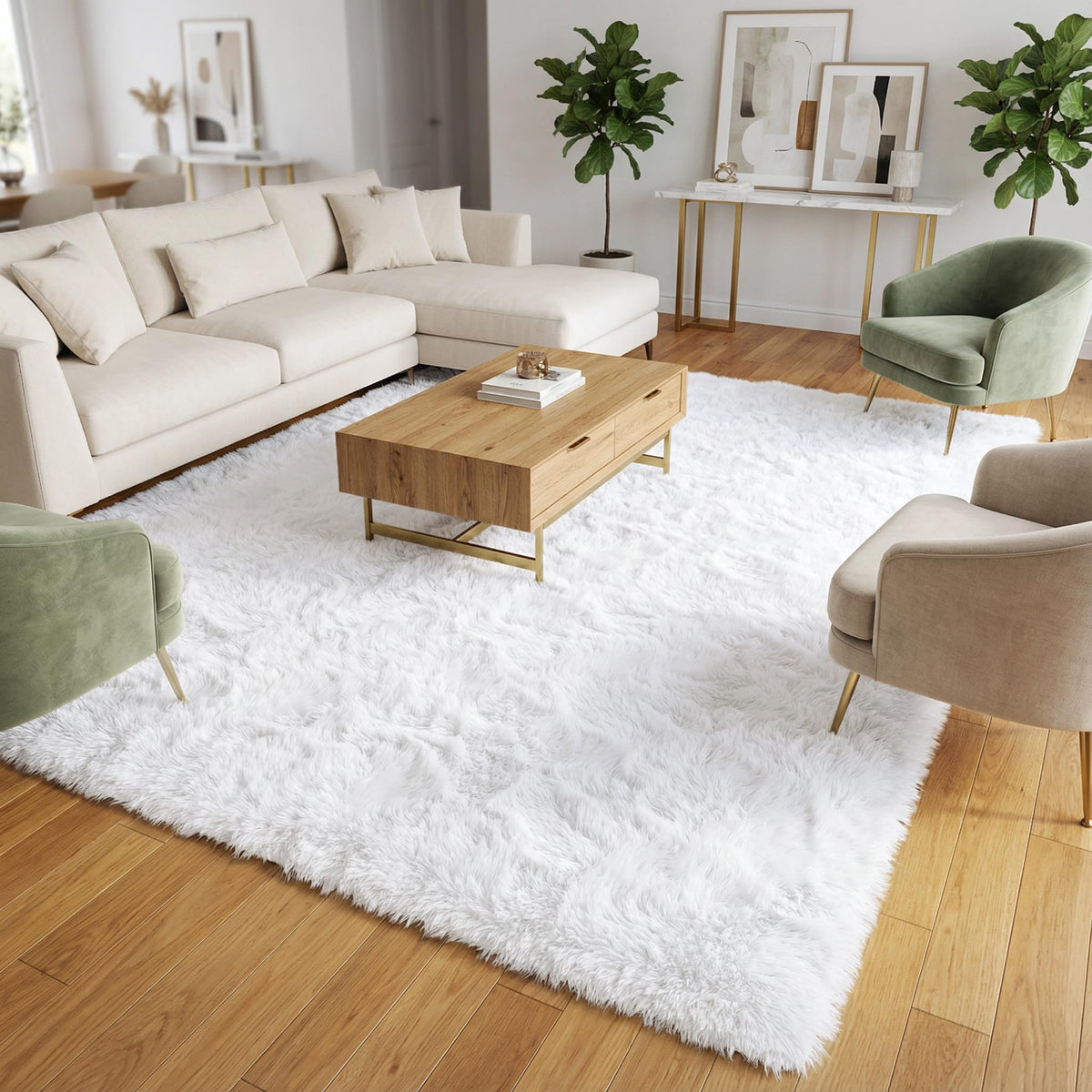 Merelax Soft Area Rug for Livingroom Bedroom, Machine Washable 4x6 Black Rugs Fluffy Shaggy Bedside Rug, Non Slip Indoor Carpet for Nursery Kids Room Home Decor Aesthetic