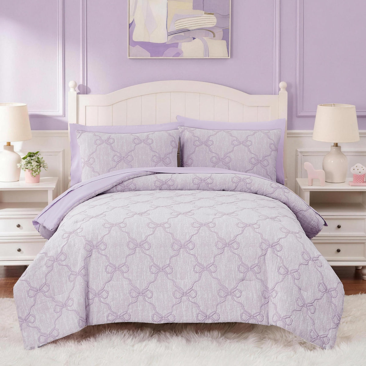 Twin Comforter Set with Sheets for Girls-5 Pieces Twin Bedding Sets