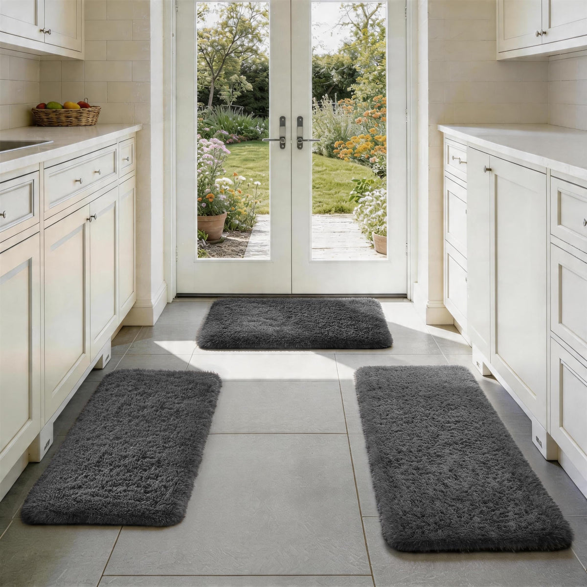 Ophanie Area Rugs for Bedroom, Christmas Upgrade Non-Slip Ivory Fluffy Soft Shag Living Room Carpet, Indoor Floor 4x6 Fuzzy Shaggy Plush Nursery Rug for Kids Dorm Decor with Over 99 pcs Pile fibers