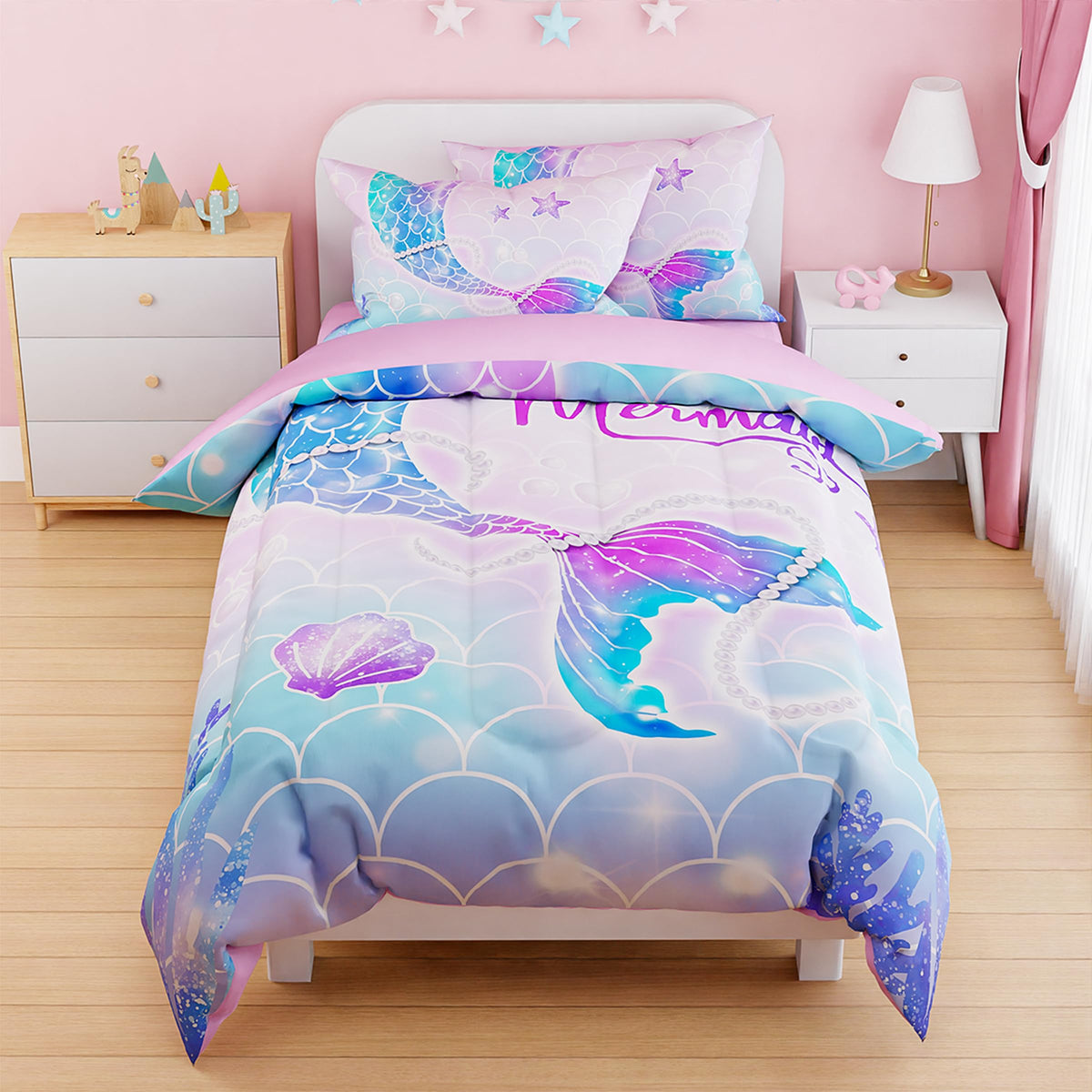 SANDJEST Dinosaur Duvet Cover Sets Full Size for Kids Boys, Incude 1 Polyester Comforter Cover 80x90 Inches and 2 Pillowcases 20x26 Inches, Comforter Not Included, Gift for Christmas Birthday