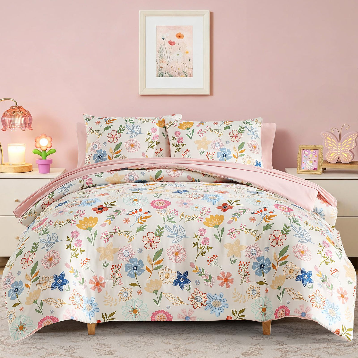 Twin Bedding Sets for Boys - 5 Pieces Space Bedding Twin Comforter Set