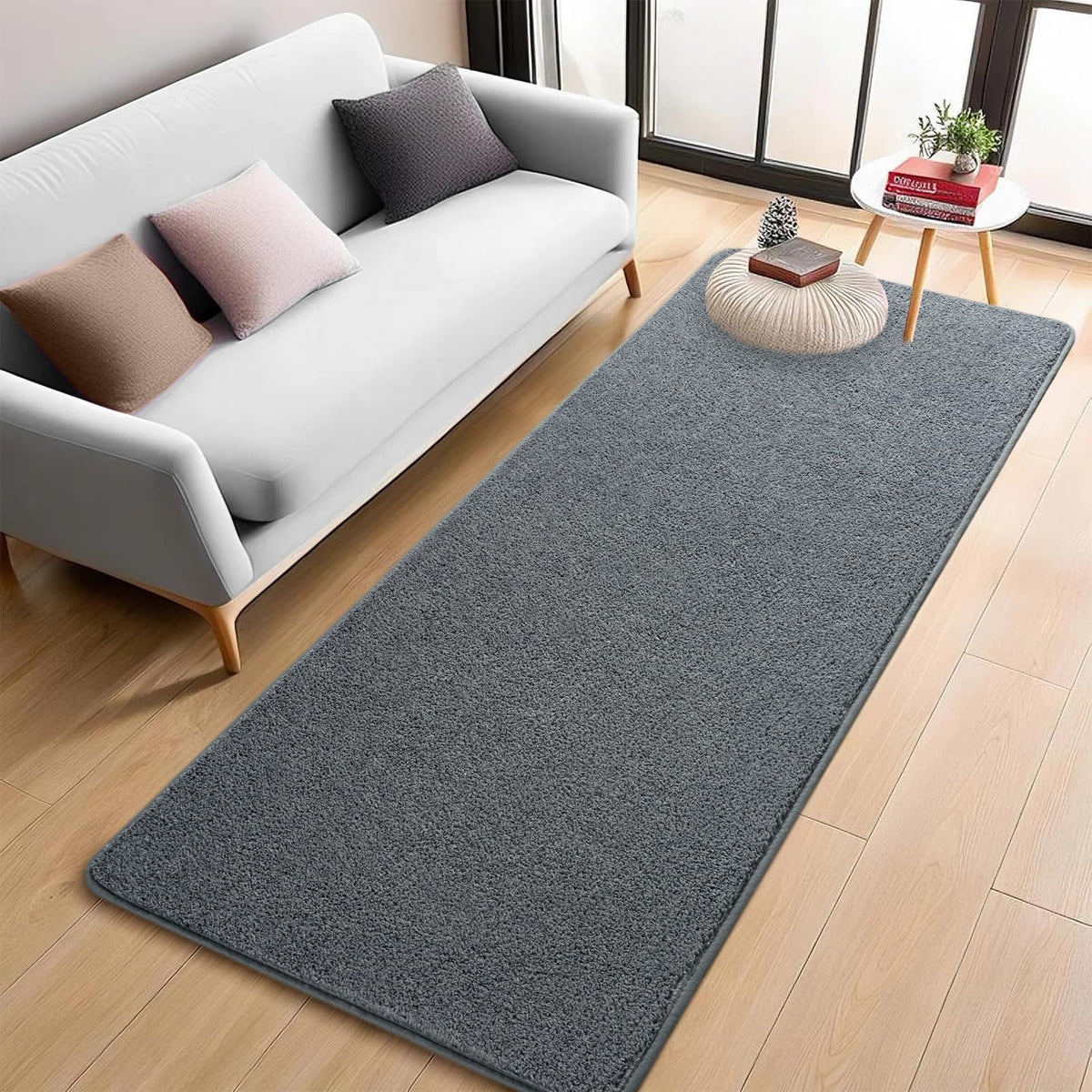 4x6 Grey Area Rug Modern Aesthetic Minimalist