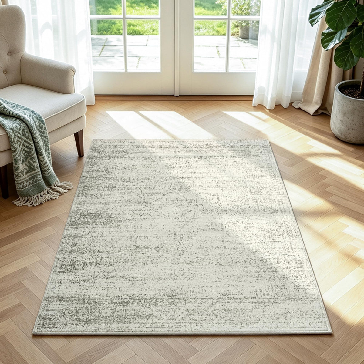 Washable Rugs 8x10 Area Rugs for Living Room,Bedroom,Dining Room Carpet