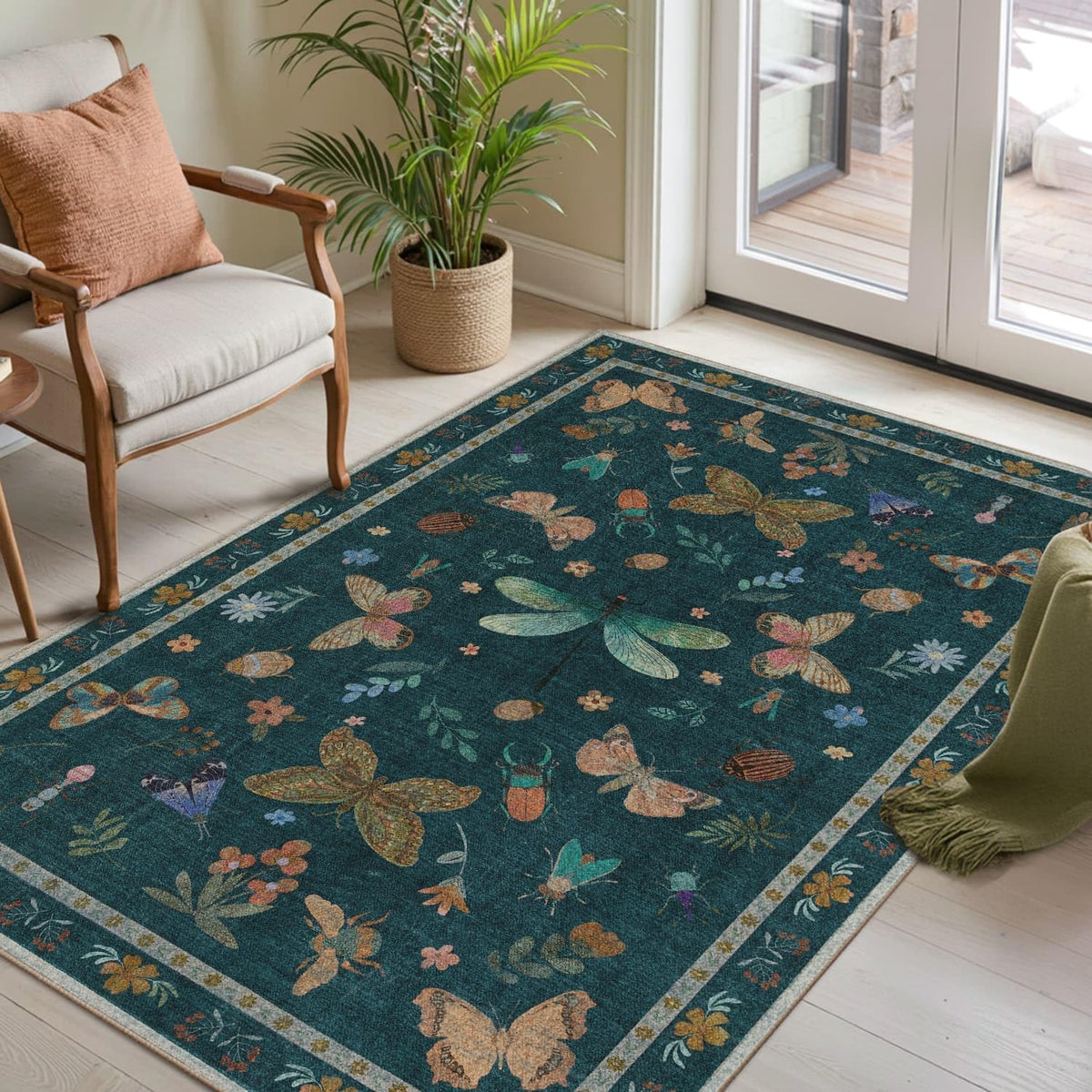 Rugxara Grey 5x7 Area Rugs for Bedroom & Living Room