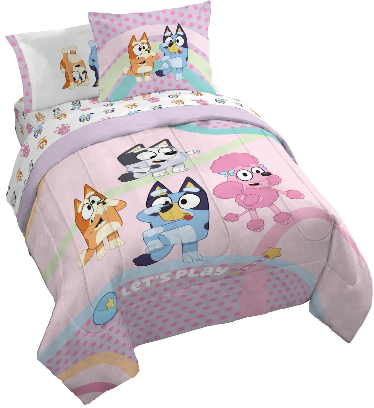 Disney Lilo & Stitch Twin Comforter Set, 5 Pc Bed in a Bag, Reversible