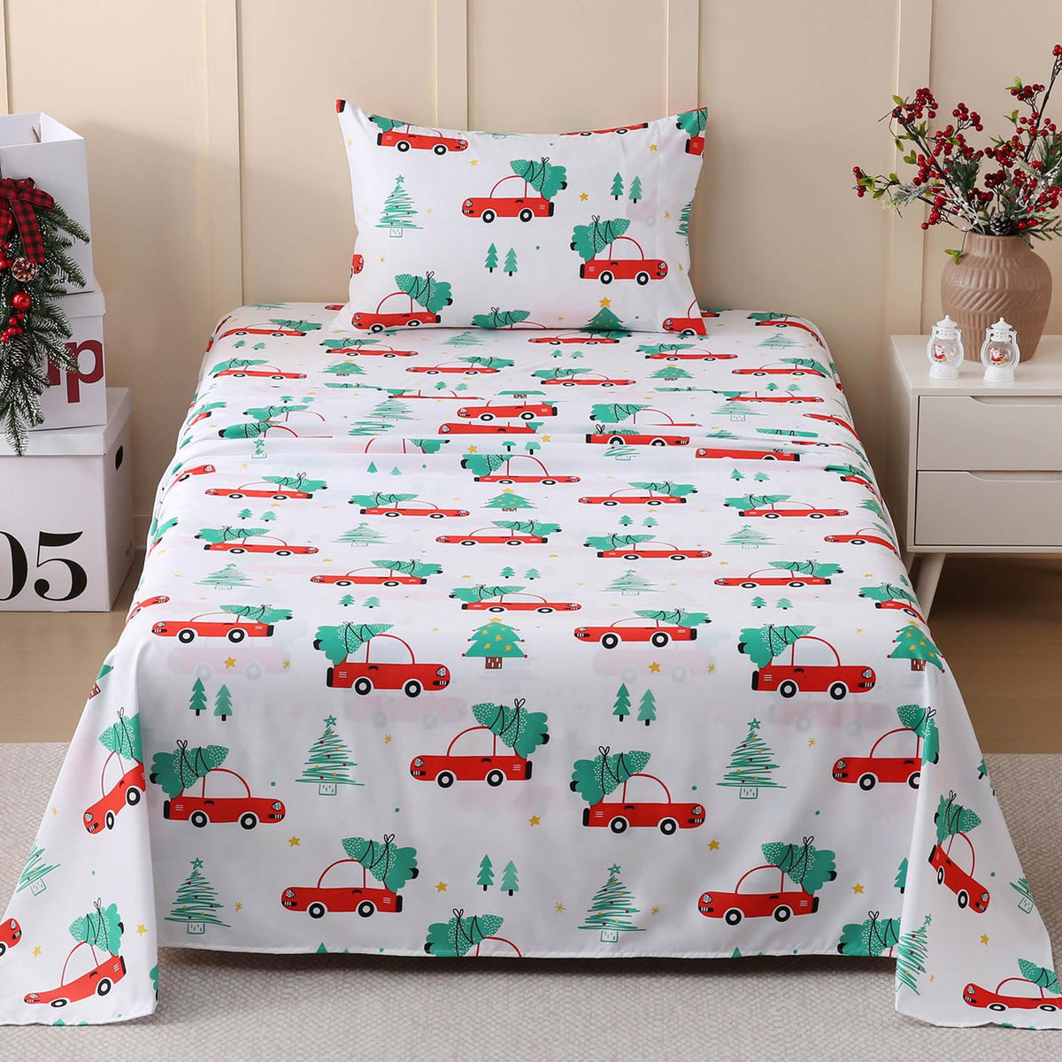 JSD Pink Unicorn Rainbow Kids Full Sheet Set for Girls 4 Piece