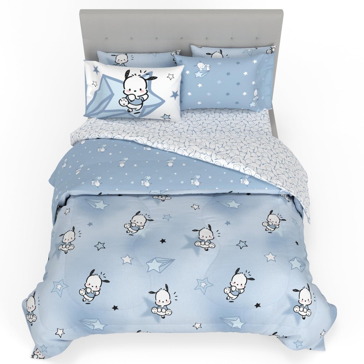 Franco Kids Bedding Super Soft Comforter and Sheet Set with Sham, 5 Piece Twin Size, Hello Kitty