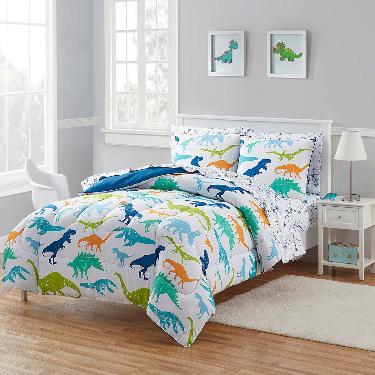 Kids Bedding Set Bed in a Bag for Boys and Girls Toddlers Printed Sheet Set and Comforter, Twin, Fairytale Princess