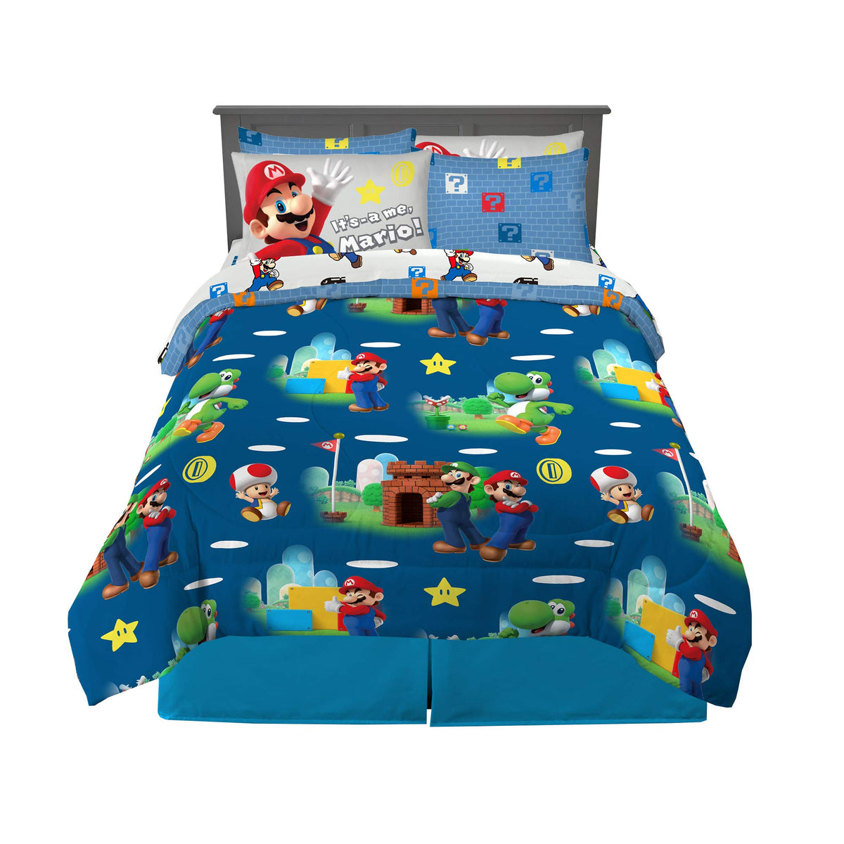 Peppa Pig Kids Bedding Super Soft & Cozy Reversible Microfiber Comforter and Sheet Set with Sham, 5 Piece Twin Size, (Officially Licensed Product) By Franco