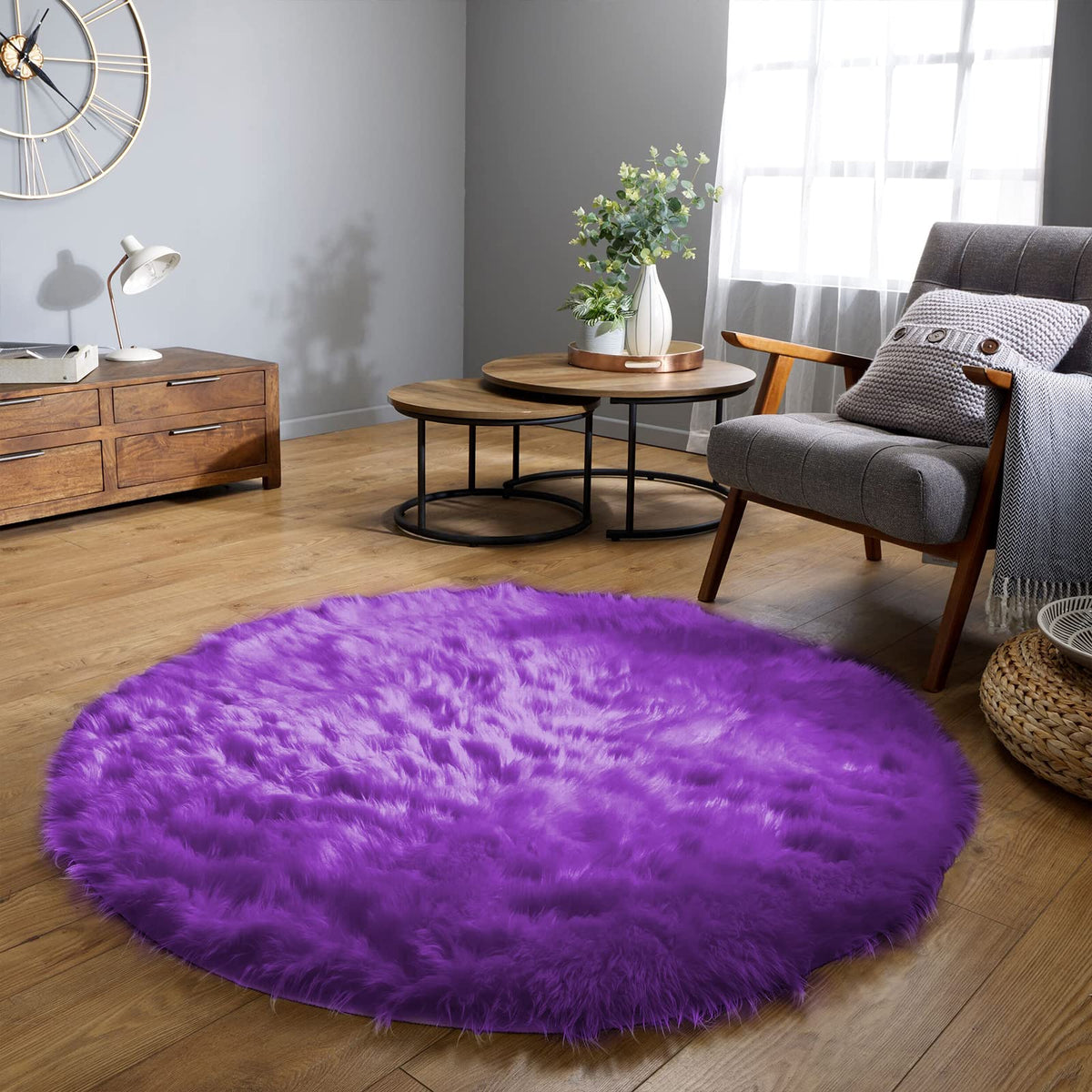 Latepis White Faux Fur Sheepskin Rug 4x6 for Living Room, Fuzzy Rugs Fluffy Washable Rug for Bedroom, Playroom, Luxury Room Decor, Rectangle