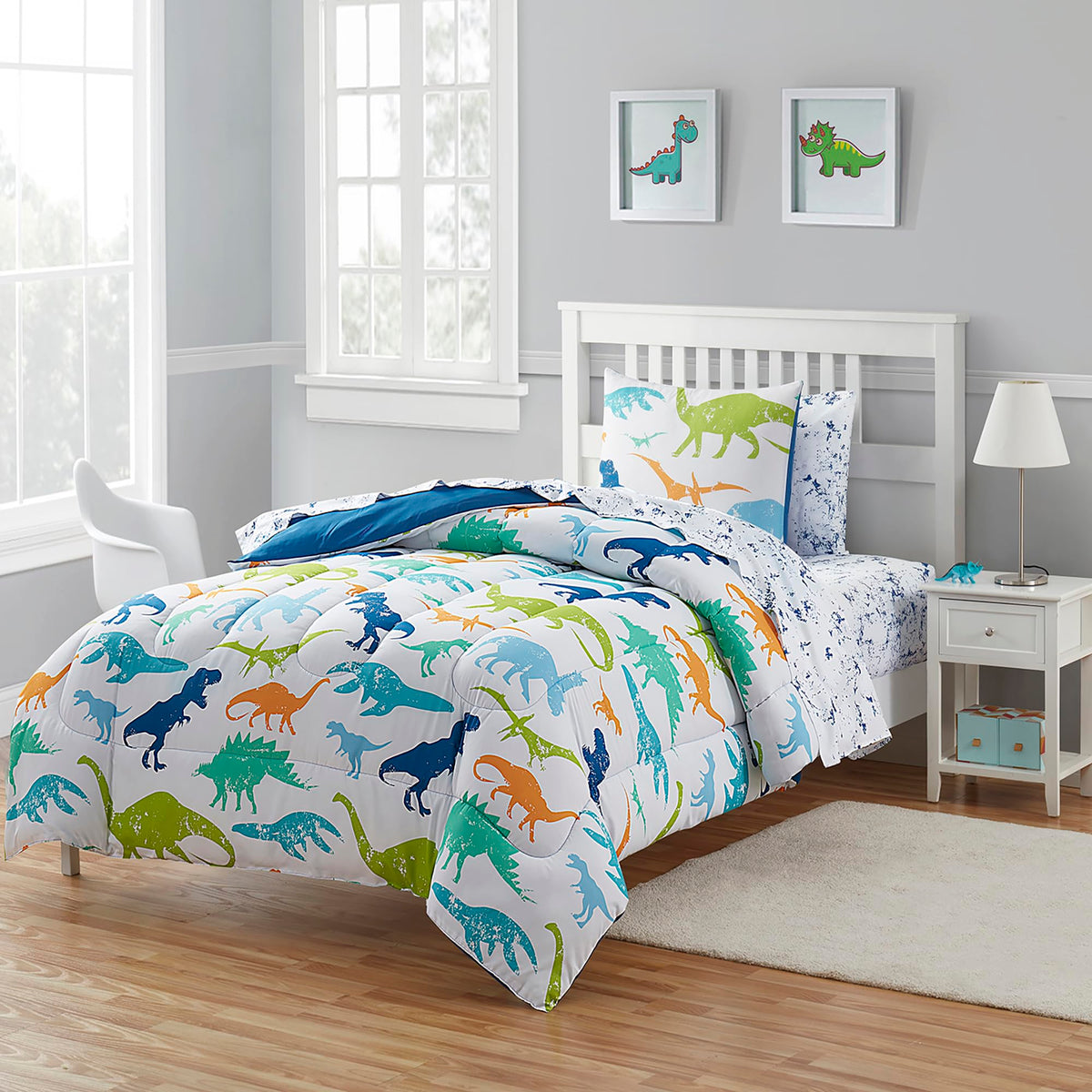 Kids Bedding Set Bed in a Bag for Boys and Girls Toddlers Printed Sheet Set and Comforter, Twin, Fairytale Princess