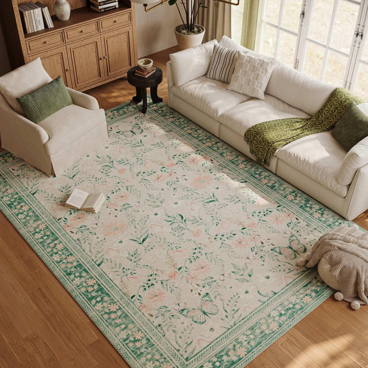 Rugxara Grey 5x7 Area Rugs for Bedroom & Living Room