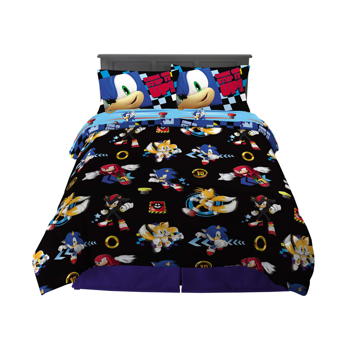 Franco Gabby's Dollhouse Kids Bedding Super Soft Microfiber Comforter and Sheet Set, 4 Piece Twin Size, (Officially Licensed Product)