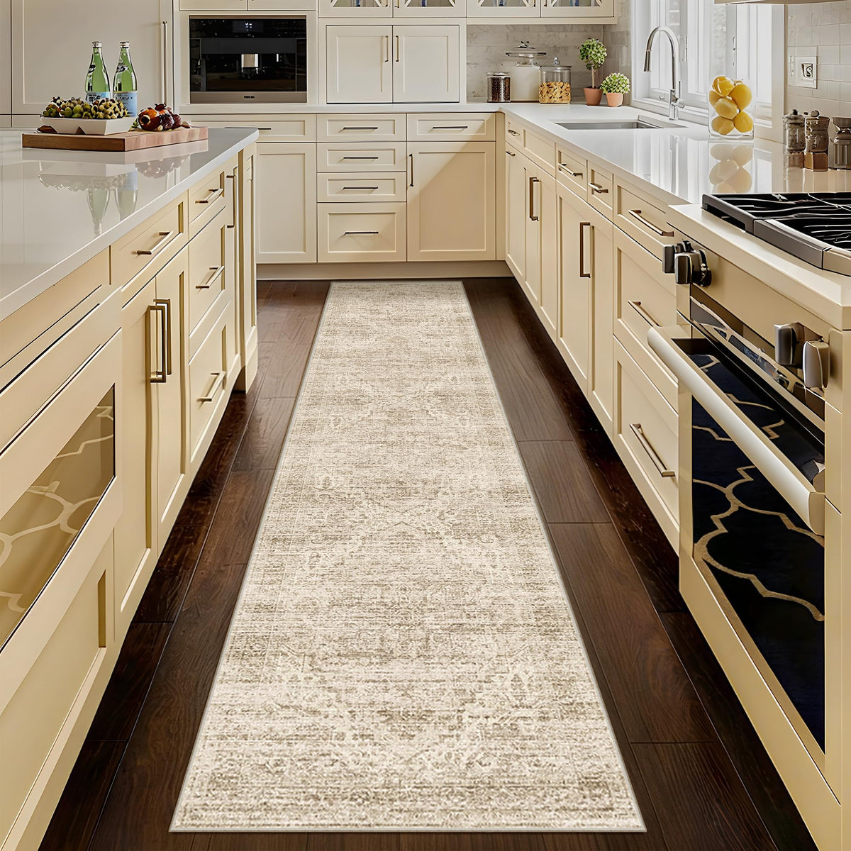 5x7 Area Rugs - Ultra-Thin Washble Rugs,Non-Slip Low Pile Abstract Print Rugs for Living Room,Home Office Decor,Stain Resistant Machine Washable Area Rug