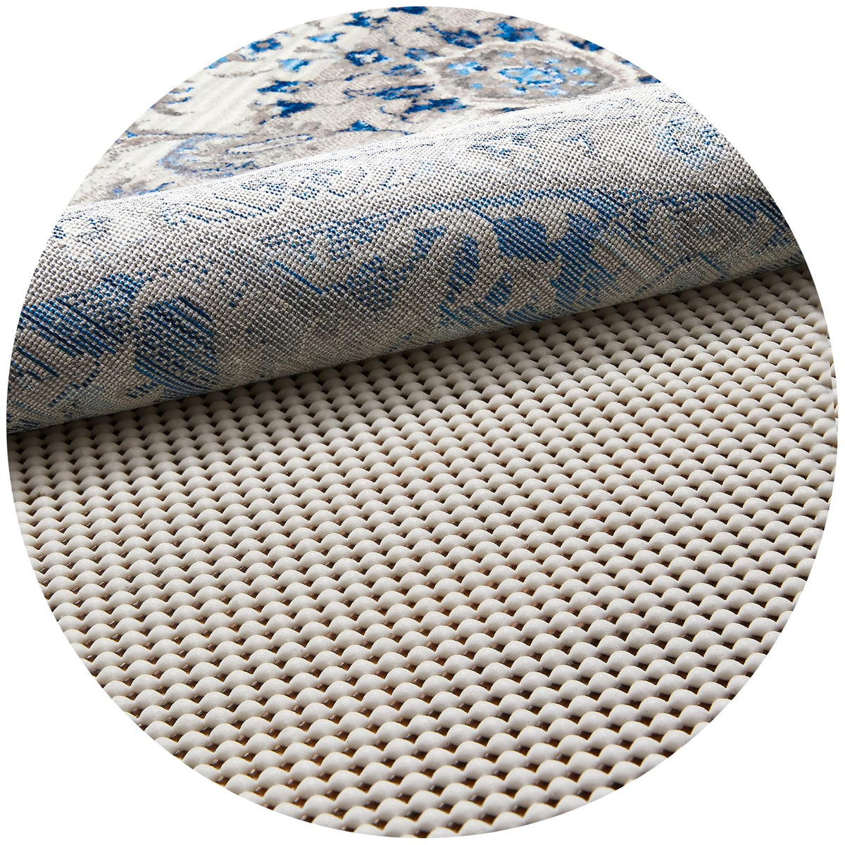 Veken Non Slip Rug Pad Gripper for Hardwood Floors, Strong Anti Slip and Skid Mat, Keep Rugs Safe and in Place for Tile, Carpet Liner Grippers Under Area Rugs, 2x3 Ft Pads
