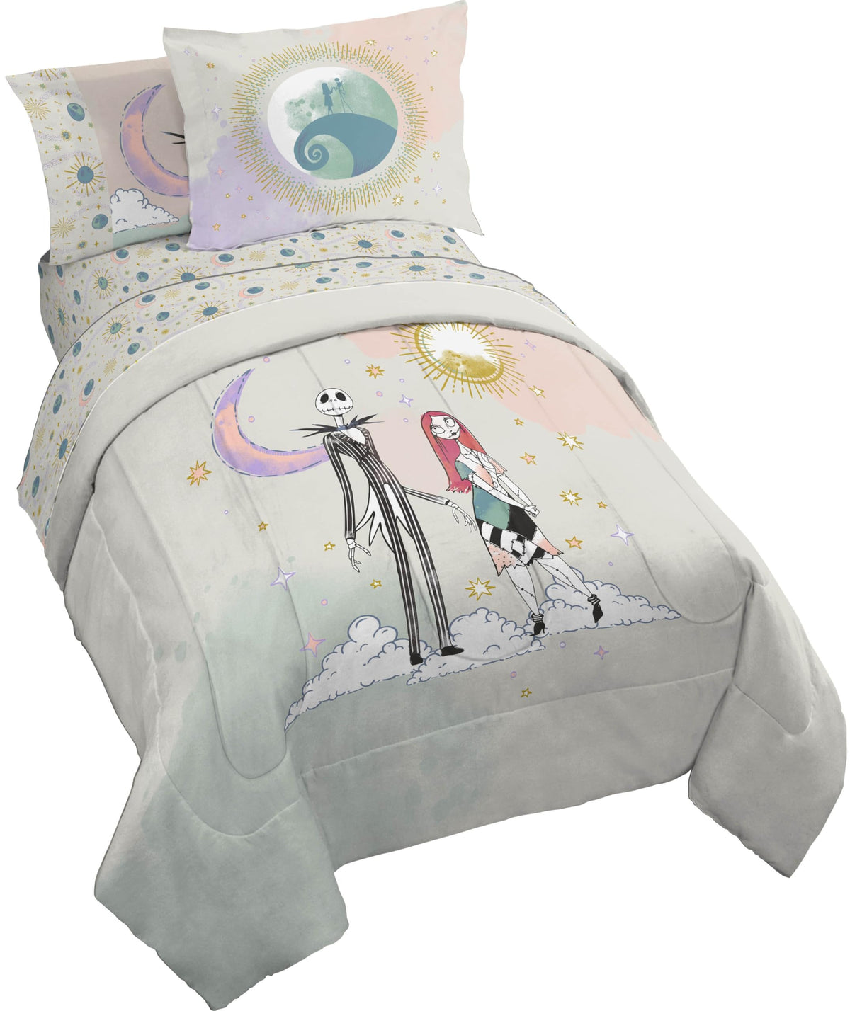 Disney Lilo and Stitch Full Size Comforter Set 7 Piece Bedding, Multi