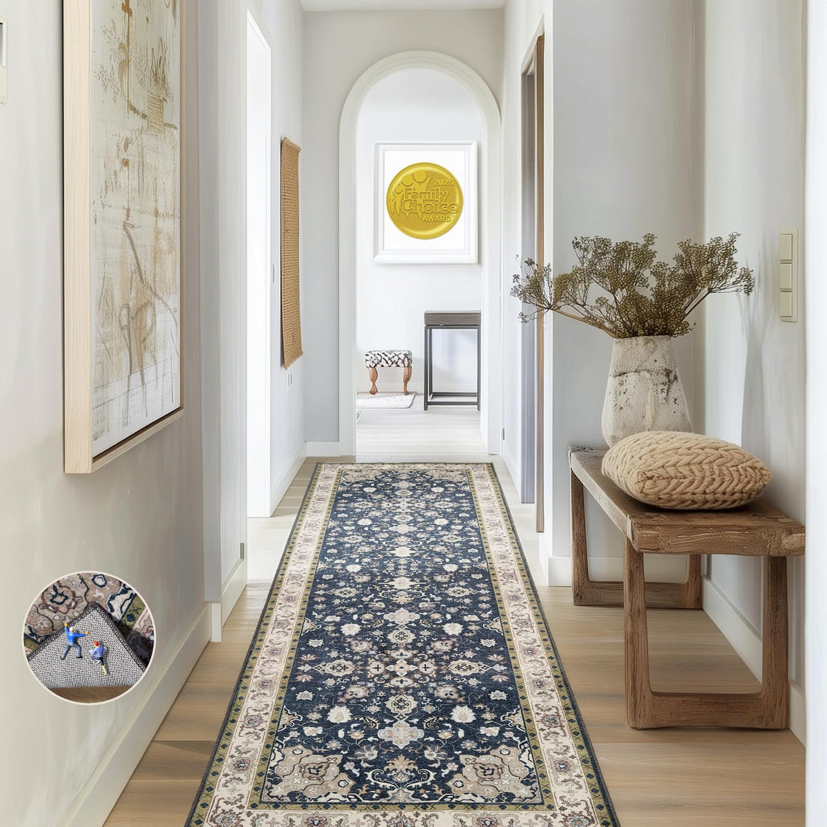 Ophanie Round Rugs 5Ft Ivory Circle Area Rug,Baby Nursery Living Room Bedroom Decor Circular Carpet 5 Foot,Fluffy Fuzzy Shag Plush Cream for Kids Boys Girls Teen with Over 99 pcs Pile fibers