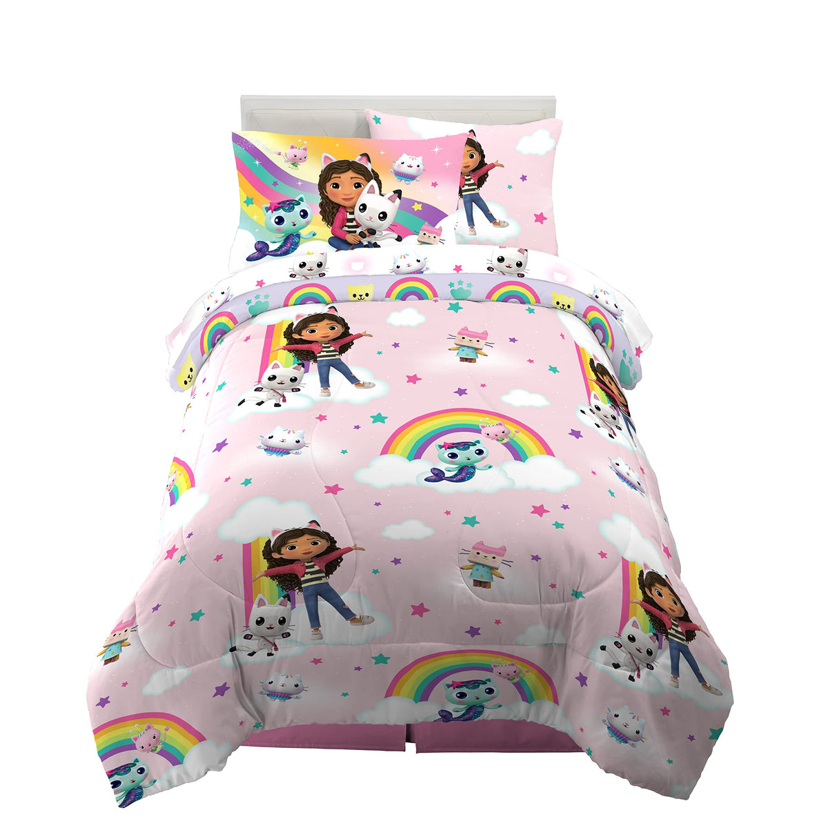 Peppa Pig Kids Bedding Super Soft & Cozy Reversible Microfiber Comforter and Sheet Set with Sham, 5 Piece Twin Size, (Officially Licensed Product) By Franco