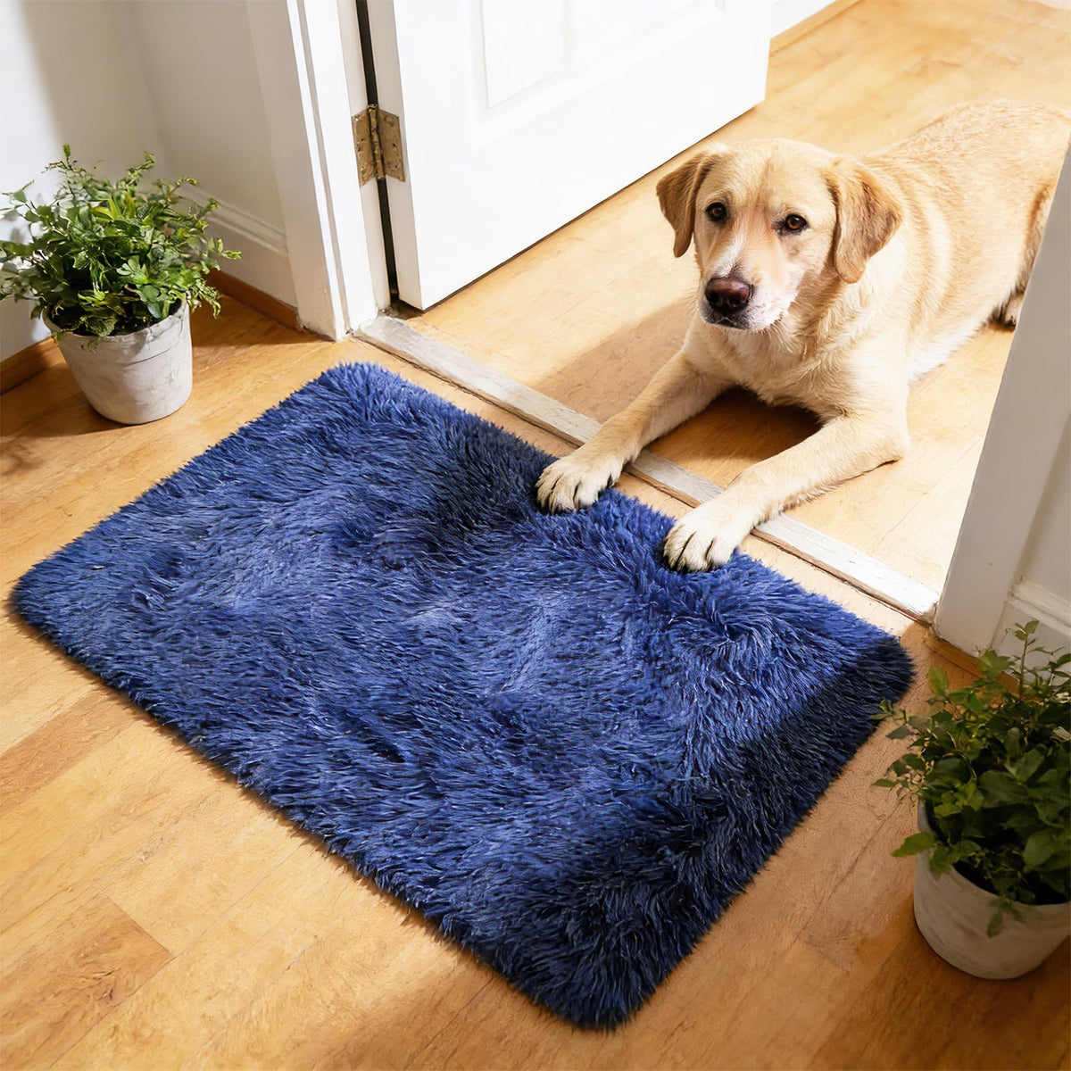 5x8 Shag Area Rug for Bedroom,Grey and Black Fluffy Rugs for Living Room