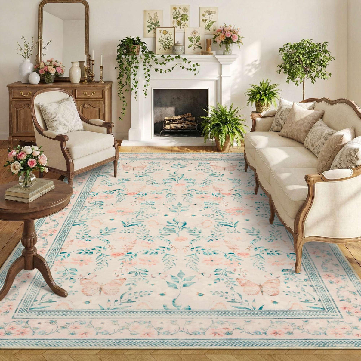 Rugxara Grey 5x7 Area Rugs for Bedroom & Living Room