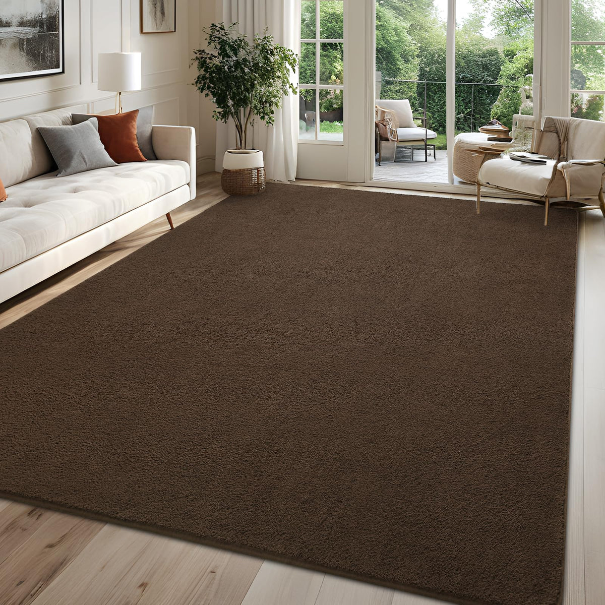 4x6 Grey Area Rug Modern Aesthetic Minimalist