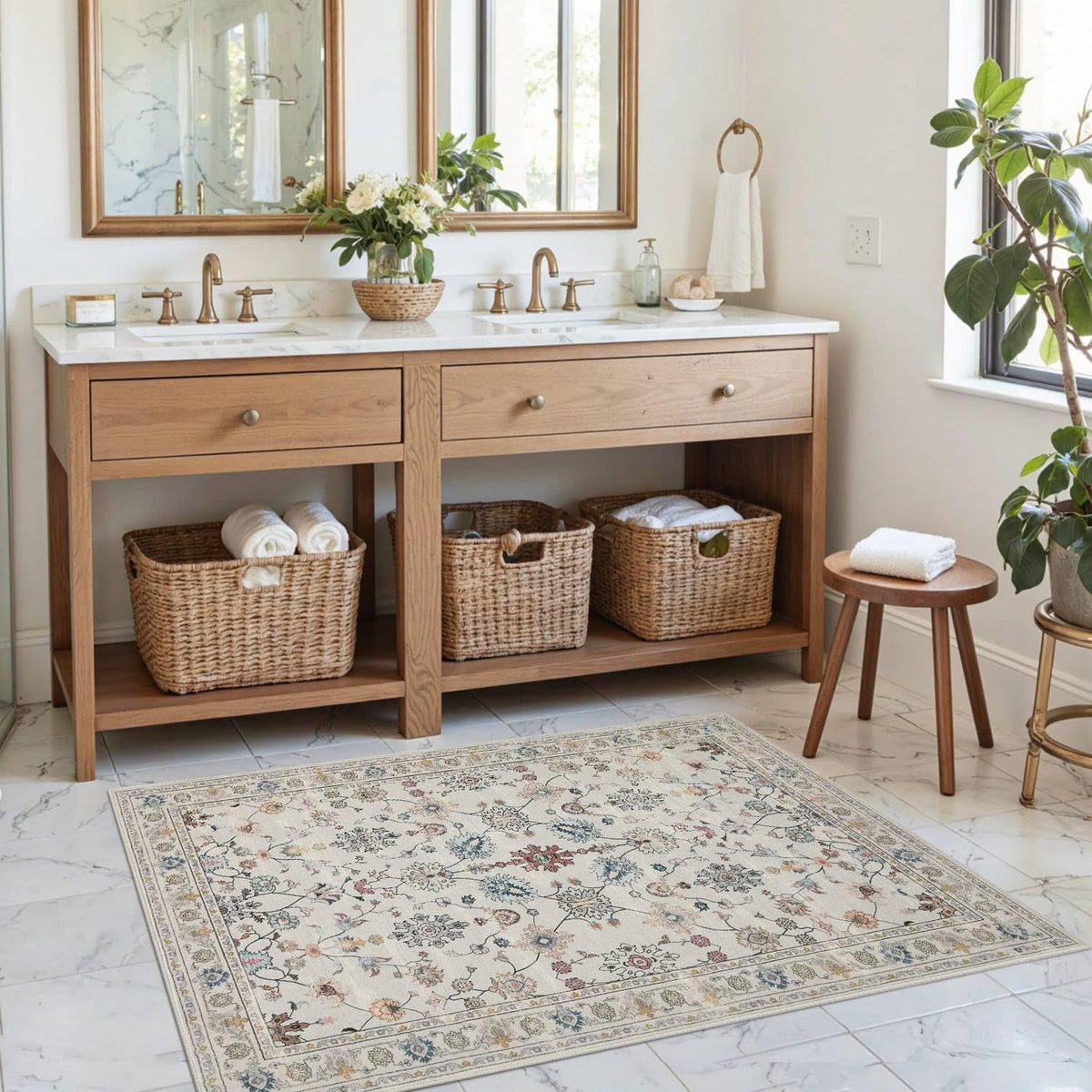 Rugxara Grey 5x7 Area Rugs for Bedroom & Living Room