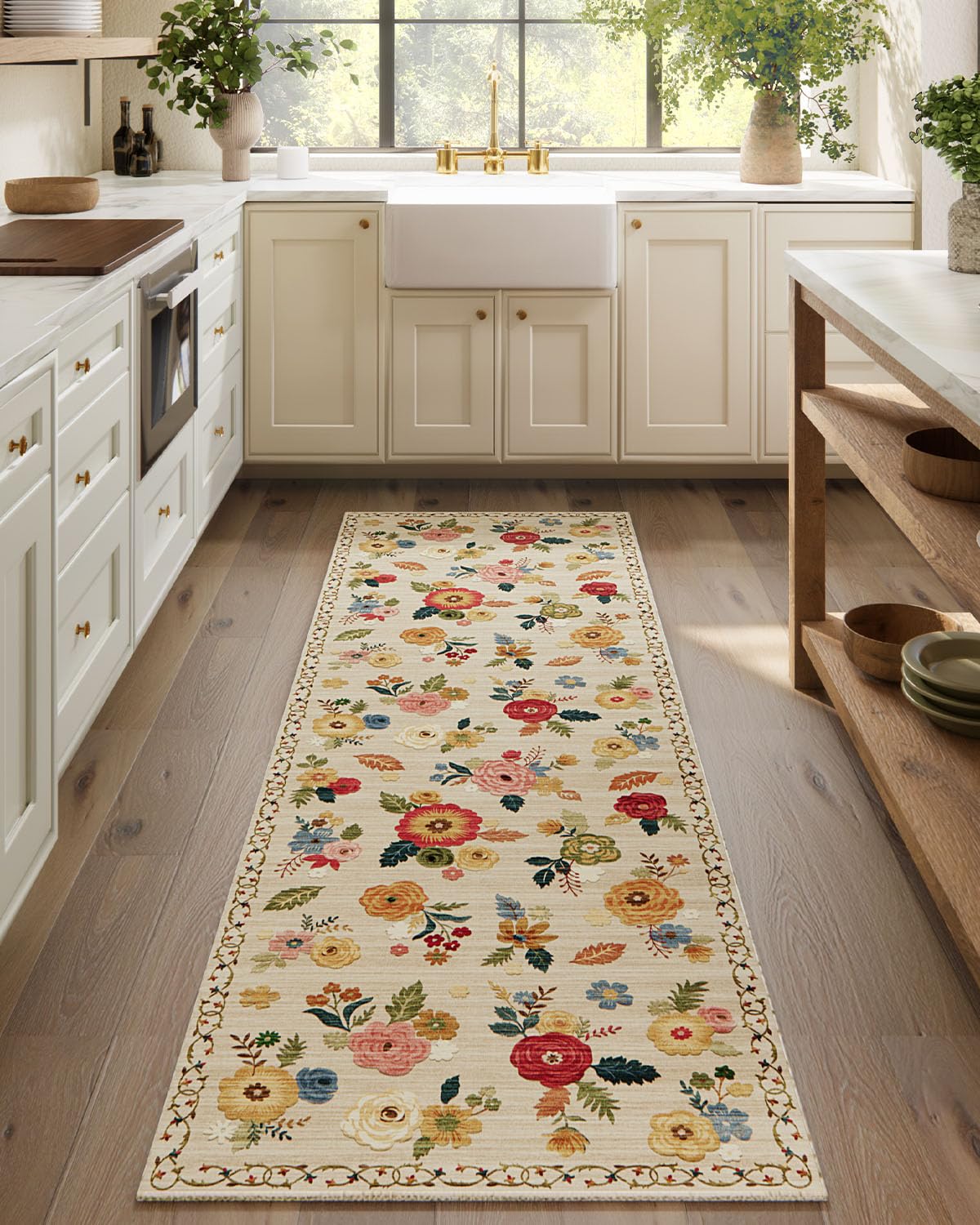 5x7 Area Rug for Living Room: Washable Bedroom Rug Non Slip Low Pile Carpet