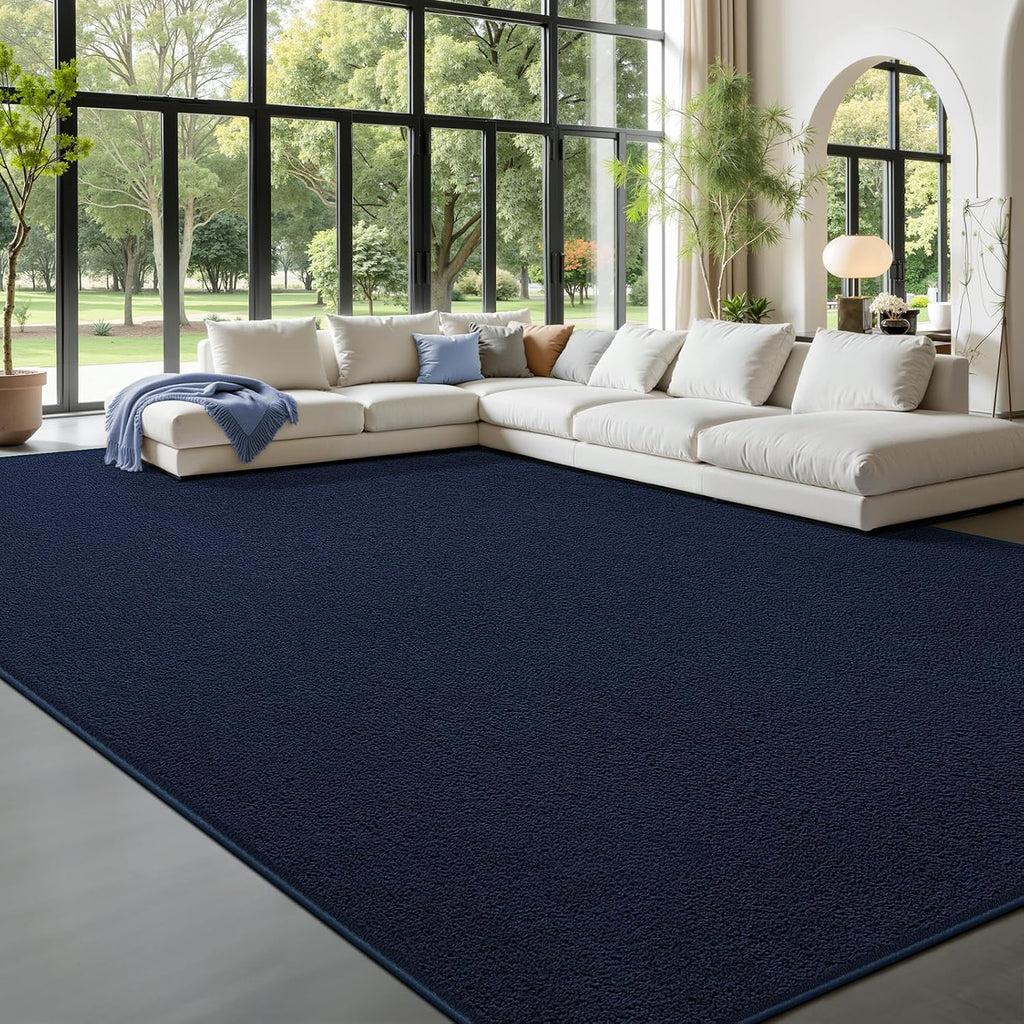 Deerhoo Area Rugs for Living Room Bedroom, 4 x 6 Ft, Navy Blue
