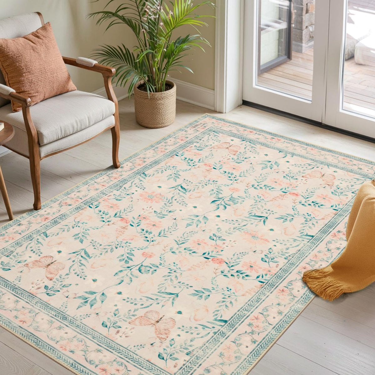Rugxara Grey 5x7 Area Rugs for Bedroom & Living Room