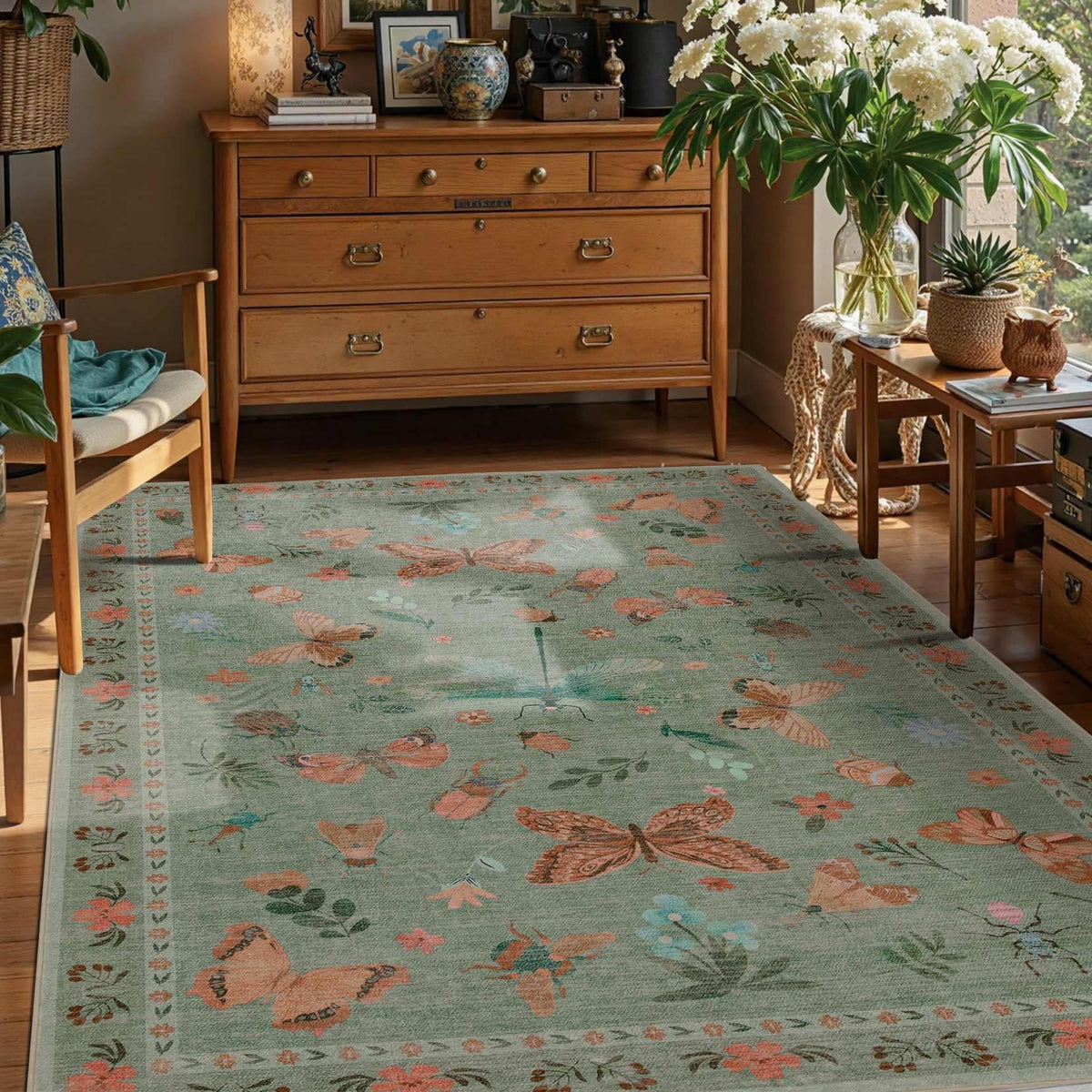 Rugxara Grey 5x7 Area Rugs for Bedroom & Living Room