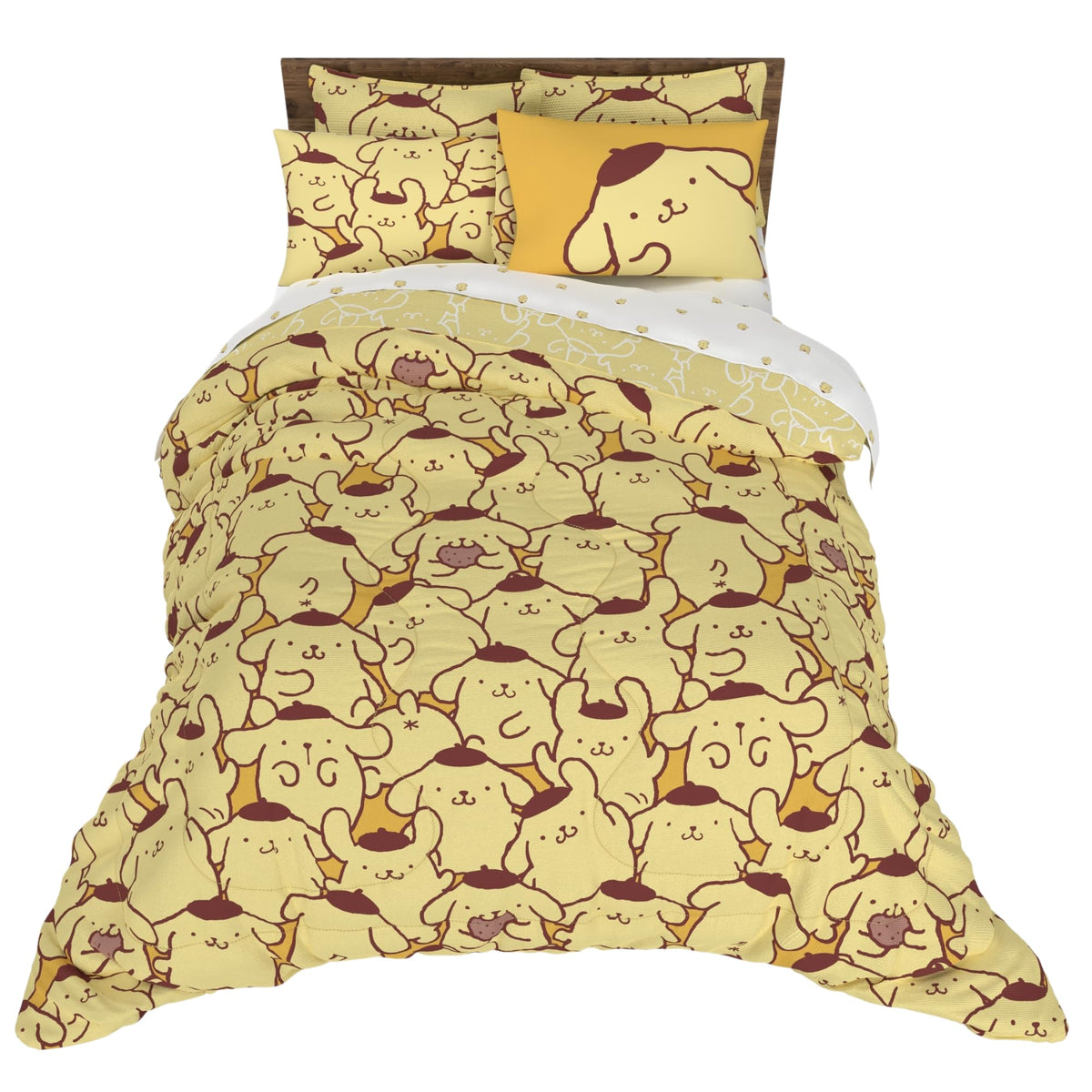 Franco Kids Bedding Super Soft Comforter and Sheet Set with Sham, 5 Piece Twin Size, Hello Kitty