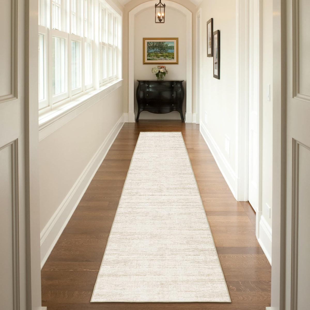 5x7 Area Rugs - Ultra-Thin Washble Rugs,Non-Slip Low Pile Abstract Print Rugs for Living Room,Home Office Decor,Stain Resistant Machine Washable Area Rug