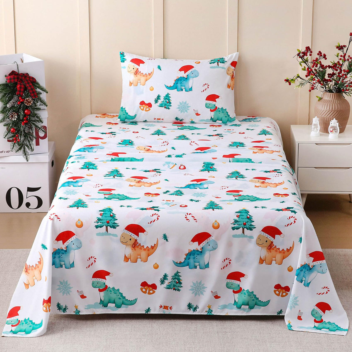 JSD Pink Unicorn Rainbow Kids Full Sheet Set for Girls 4 Piece