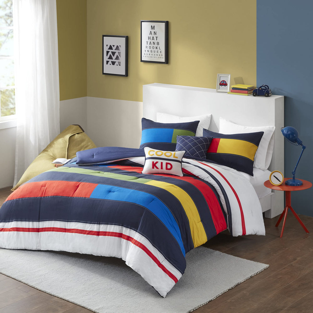 Intelligent Design Kids Reversible Plush Green Twin Comforter Set, 2pc