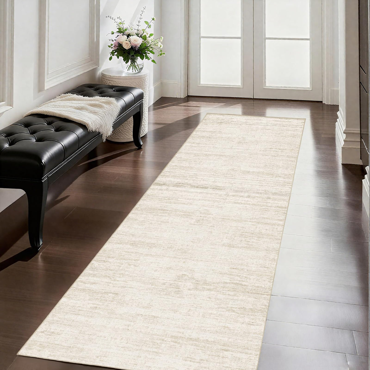 5x7 Area Rugs - Ultra-Thin Washble Rugs,Non-Slip Low Pile Abstract Print Rugs for Living Room,Home Office Decor,Stain Resistant Machine Washable Area Rug