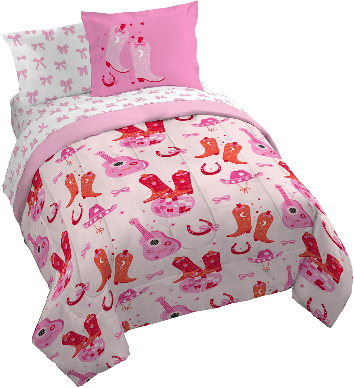 Disney Lilo & Stitch Twin Comforter Set, 5 Pc Bed in a Bag, Reversible