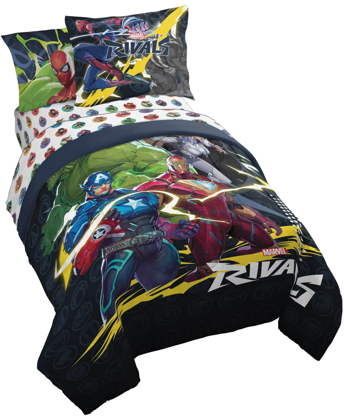 Disney Lilo and Stitch Full Size Comforter Set 7 Piece Bedding, Multi