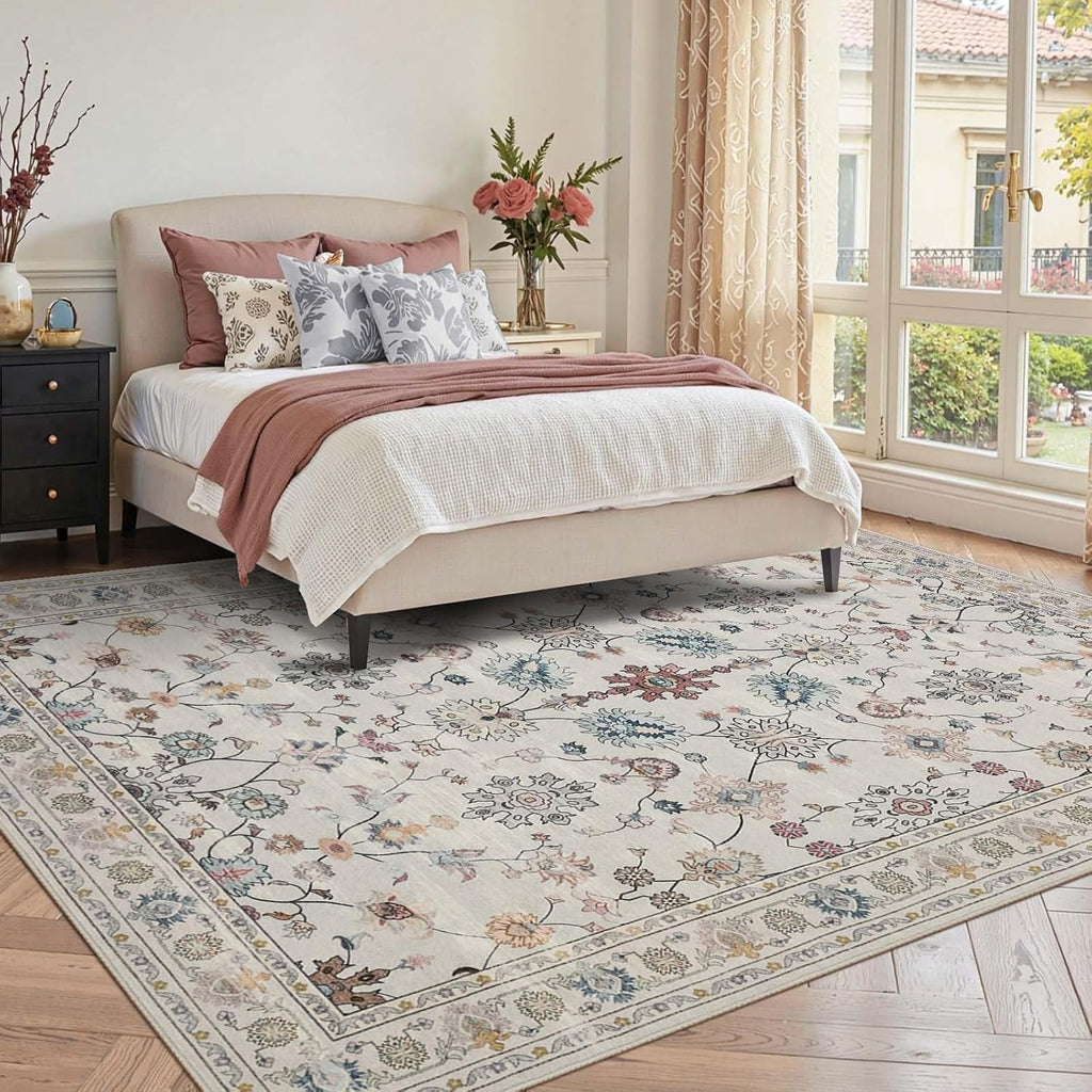 Rugxara Grey 5x7 Area Rugs for Bedroom & Living Room