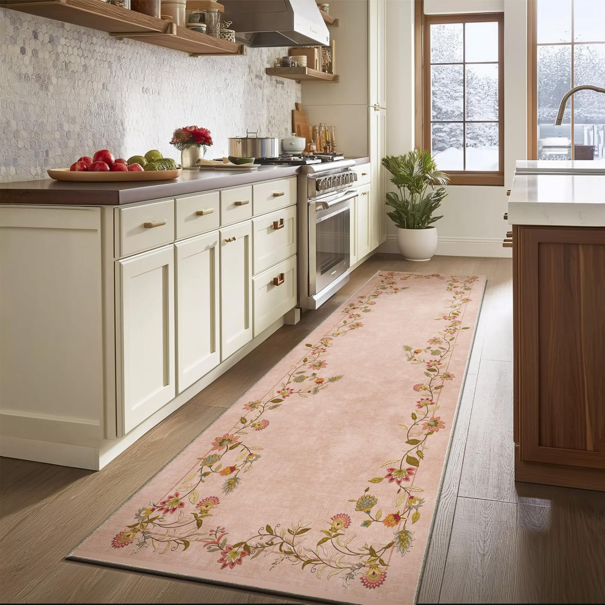 5x7 Area Rug for Living Room: Washable Bedroom Rug Non Slip Low Pile Carpet