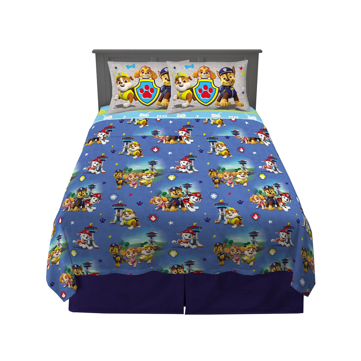 Paw Patrol Girls Kids Bedding Super Soft Microfiber Sheet Set, Twin, (Official) Nickelodeon Product By Franco