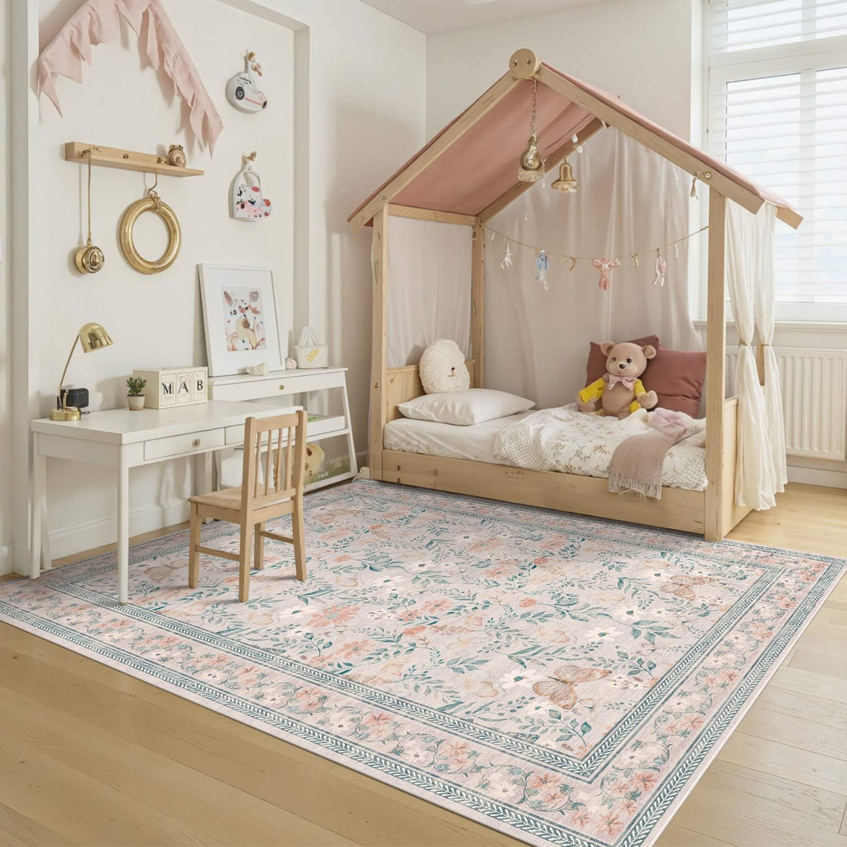 Rugxara Grey 5x7 Area Rugs for Bedroom & Living Room