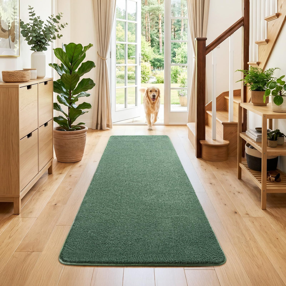 4x6 Black Area Rugs for Living Room, Non-Shedding Memory Foam Carpet