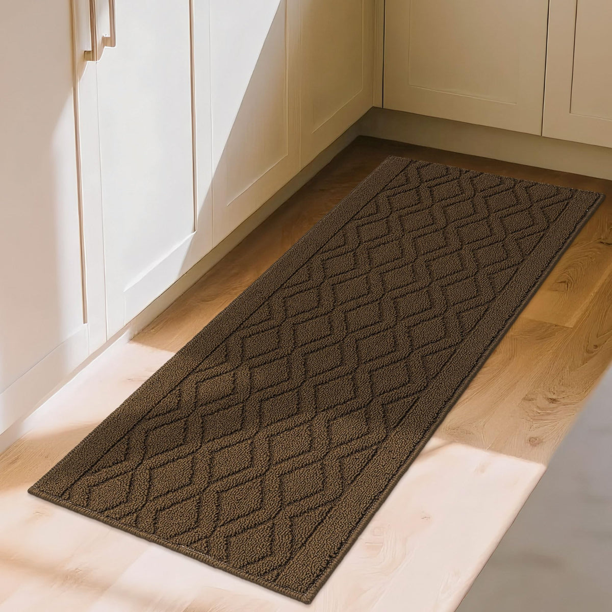COSY HOMEER 48x20Inch/30X20Inch Kitchen Rug Mats,Grey