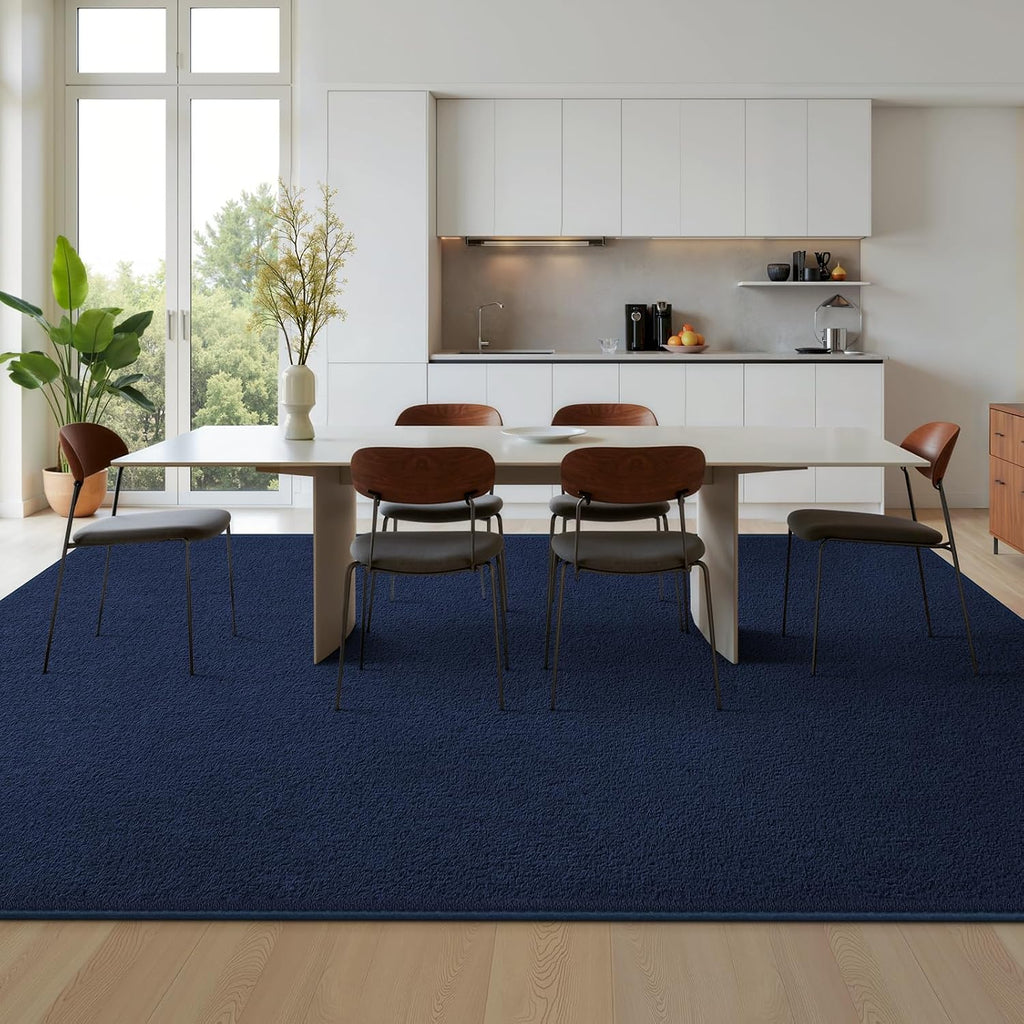Deerhoo Area Rugs for Living Room Bedroom, 4 x 6 Ft, Navy Blue