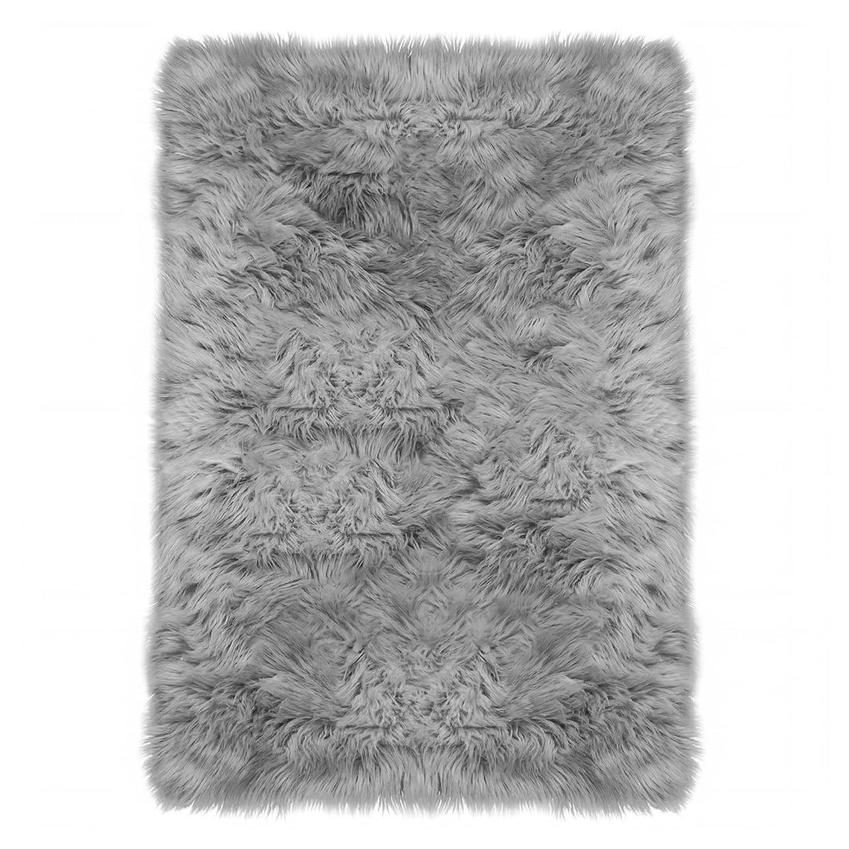 Latepis White Faux Fur Sheepskin Rug 4x6 for Living Room, Fuzzy Rugs Fluffy Washable Rug for Bedroom, Playroom, Luxury Room Decor, Rectangle