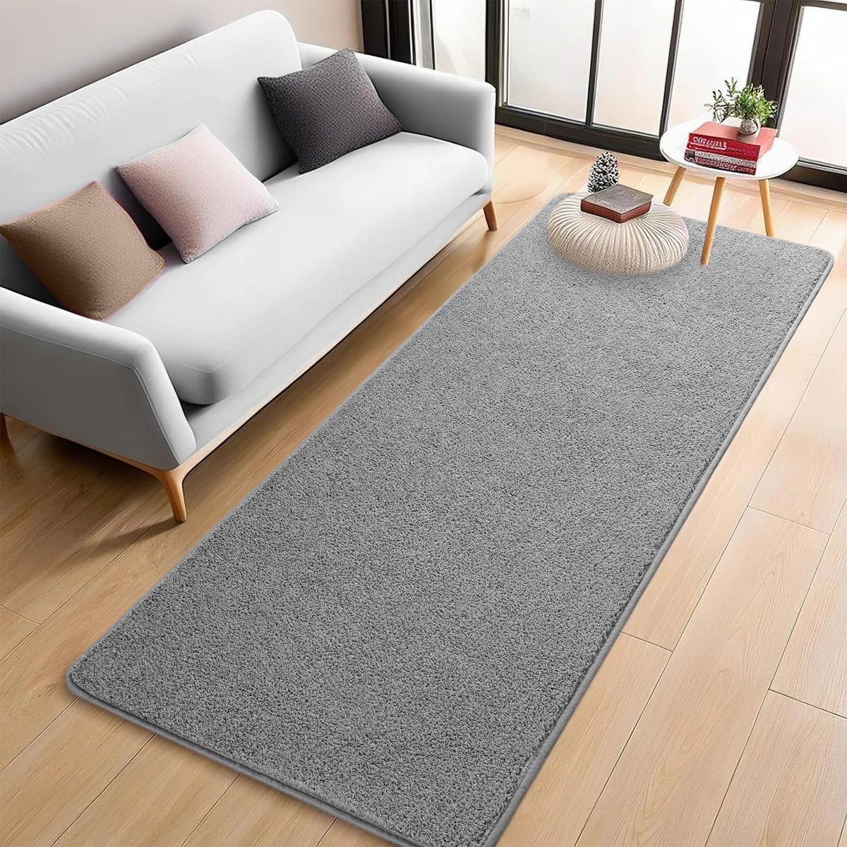 4x6 Grey Area Rug Modern Aesthetic Minimalist