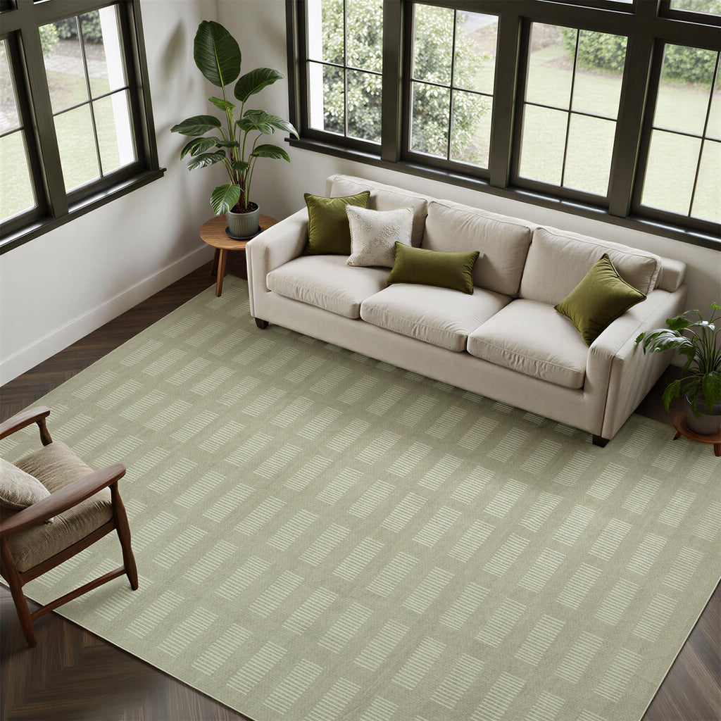 Washable Rugs 8x10 Area Rugs for Living Room,Ultra Soft Faux Wool Retro Carpets,Non Slip Backing,Durable Edge Binding,Stain Resistant,The Large Carpet for Bed Room,Dining Room,Office Decor